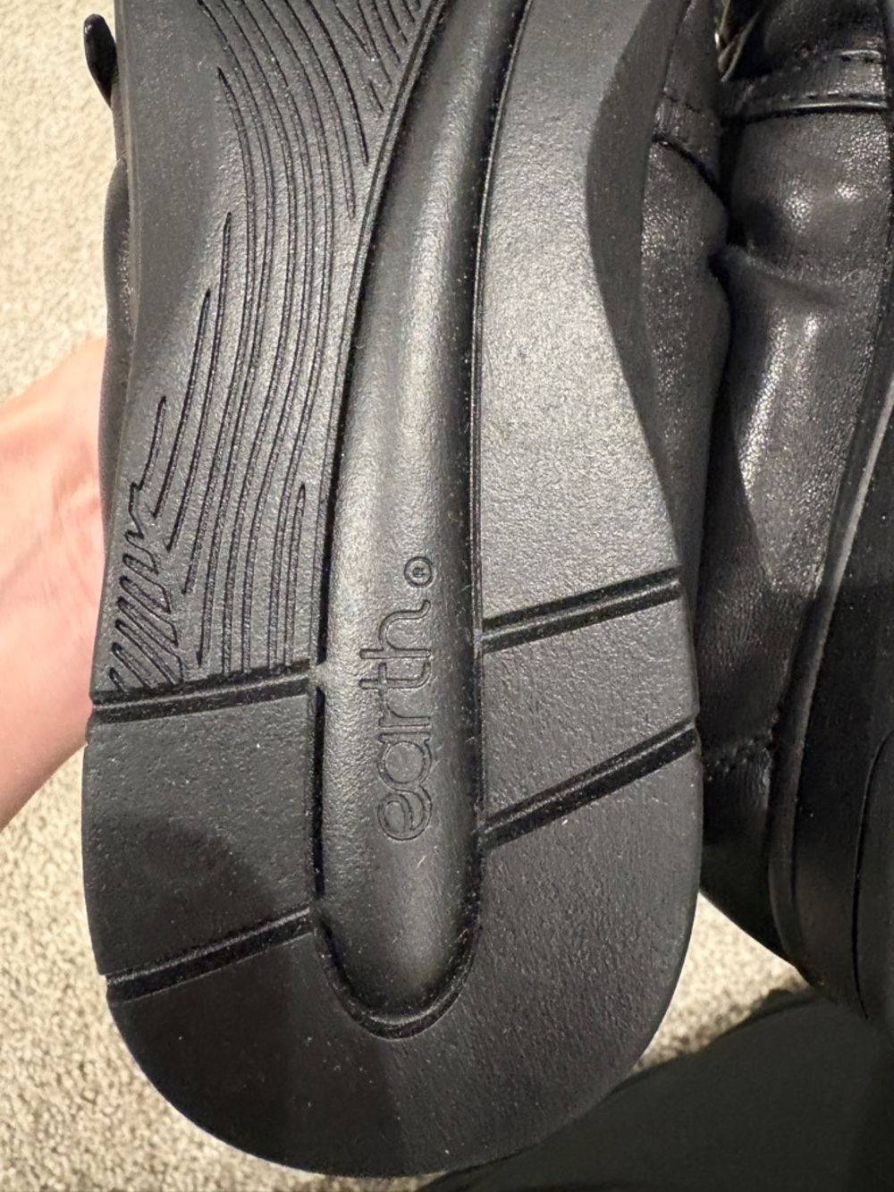 Earth ‘Korvino’ Mary Jane Casual Black Leather Arch Support Flat Shoe 8.5 wide - Picture 12 of 12